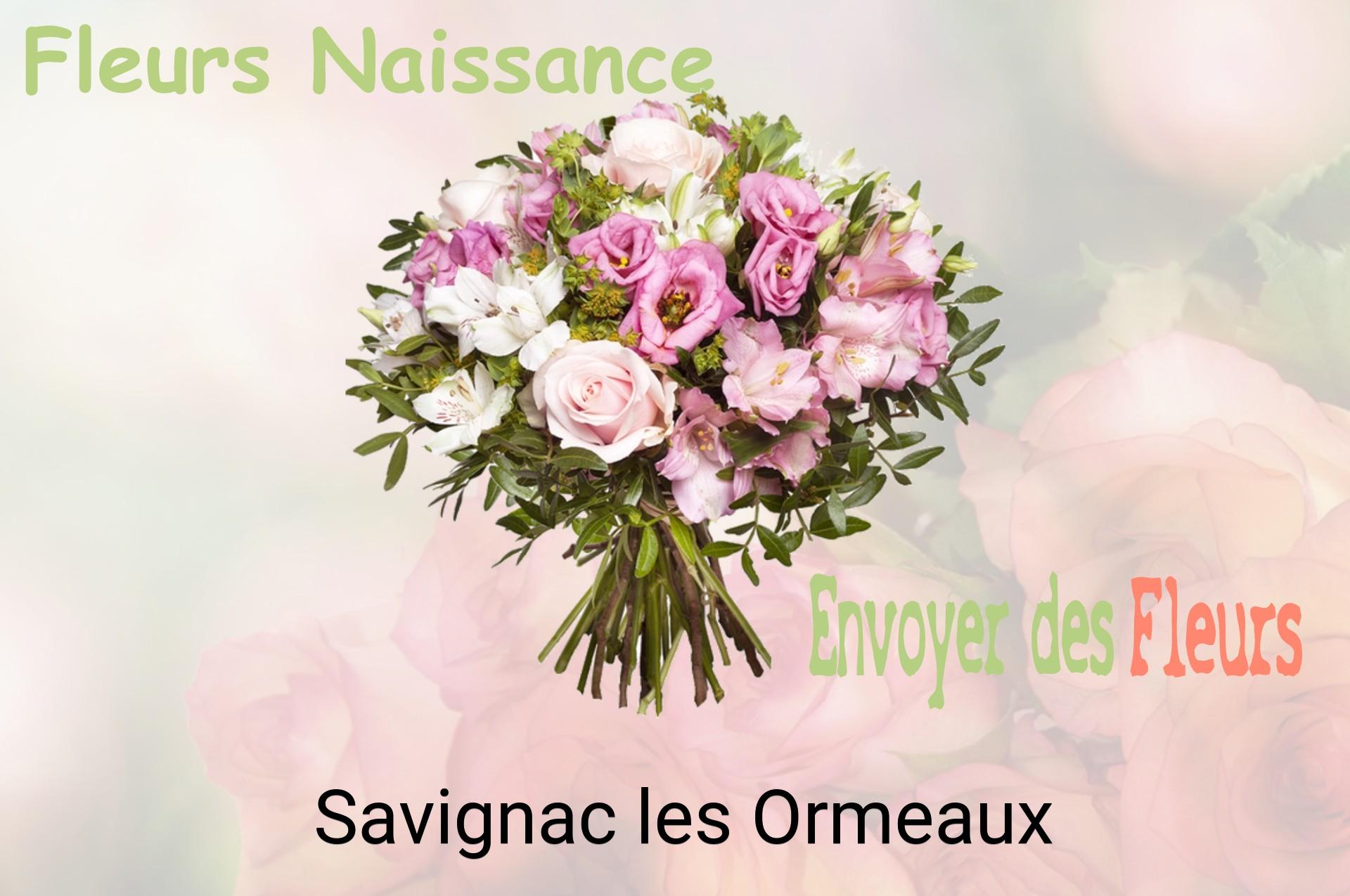 Bouquet de fleurs de naissance livré à Savignac-les-Ormeaux